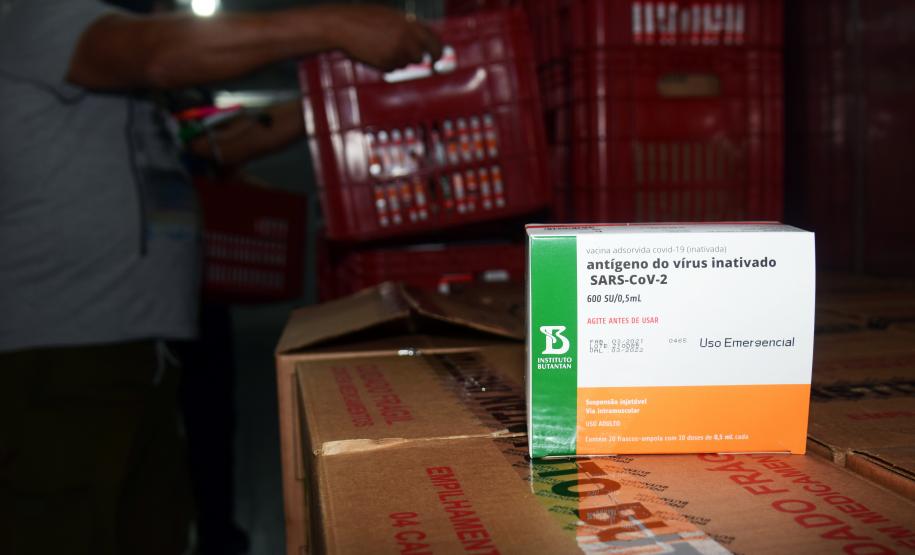Paraná recebeu neste sábado mais 240,4 mil doses da vacina contra a Covid-19