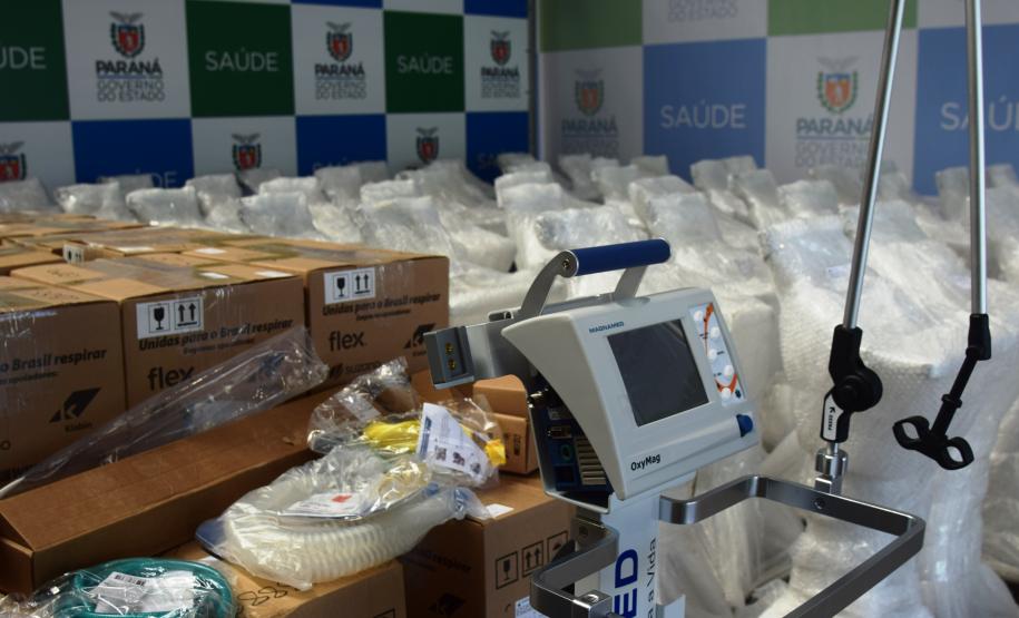 Saúde recebe equipamentos que podem viabilizar até 70 novos leitos de UTI no Paraná