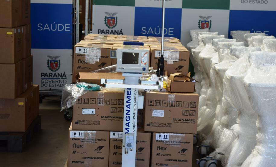 Saúde recebe equipamentos que podem viabilizar até 70 novos leitos de UTI no Paraná