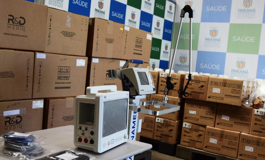 Saúde recebe equipamentos que podem viabilizar até 70 novos leitos de UTI no Paraná