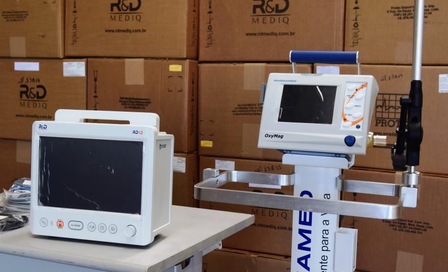 Saúde recebe equipamentos que podem viabilizar até 70 novos leitos de UTI no Paraná