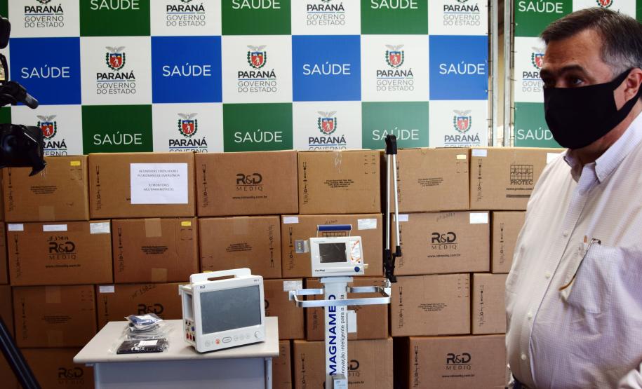 Saúde recebe equipamentos que podem viabilizar até 70 novos leitos de UTI no Paraná