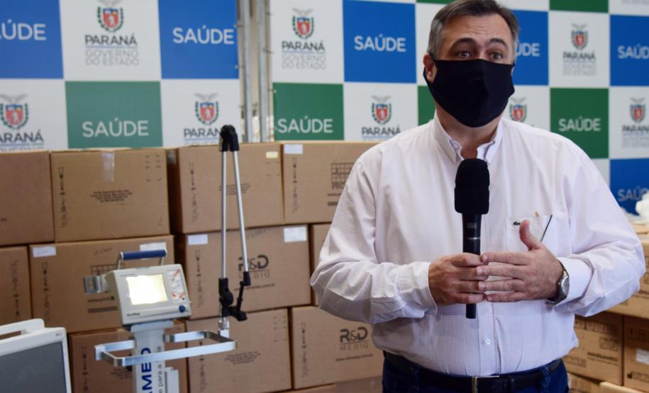 Saúde recebe equipamentos que podem viabilizar até 70 novos leitos de UTI no Paraná