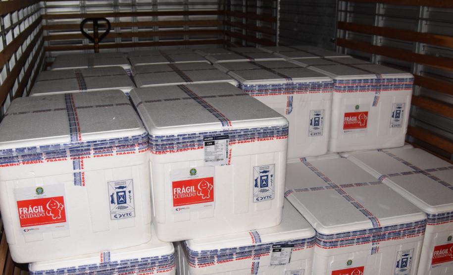 Paraná distribui mais 129,2 mil doses para vacinação de idosos com mais de 75 anos