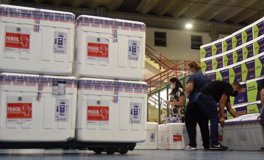 Paraná distribui mais 129,2 mil doses para vacinação de idosos com mais de 75 anos