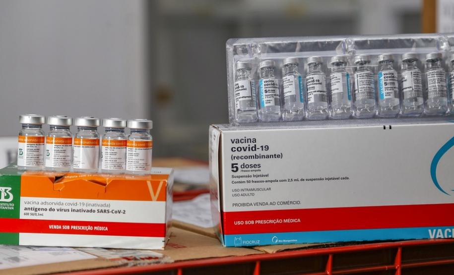 Lote de vacinas no Paraná