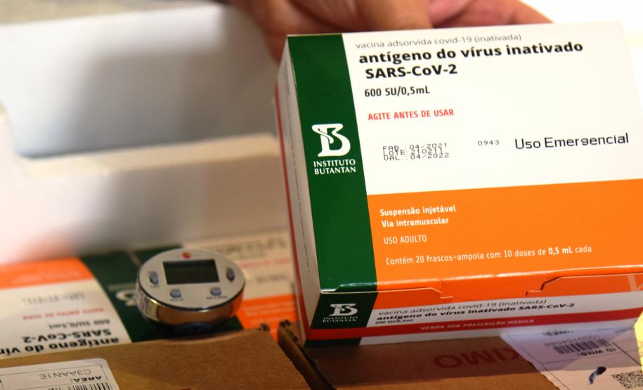 Paraná recebe novas doses da Coronavac e inicia logística para distribuir 367 mil vacinas
