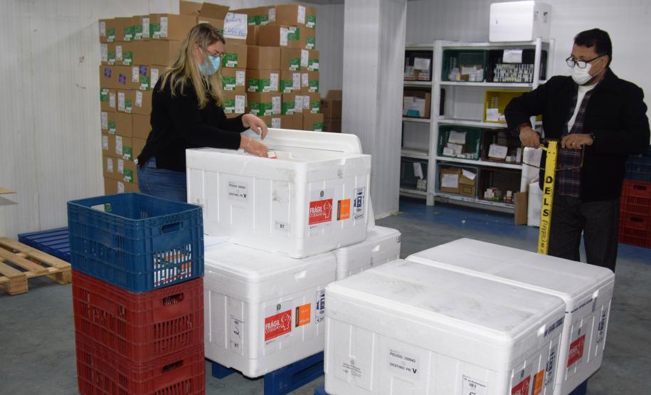 Paraná recebe novas doses da Coronavac e inicia logística para distribuir 367 mil vacinas