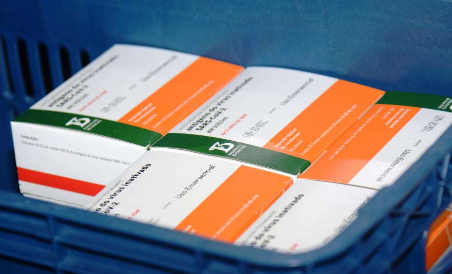 Paraná recebe novas doses da Coronavac e inicia logística para distribuir 367 mil vacinas