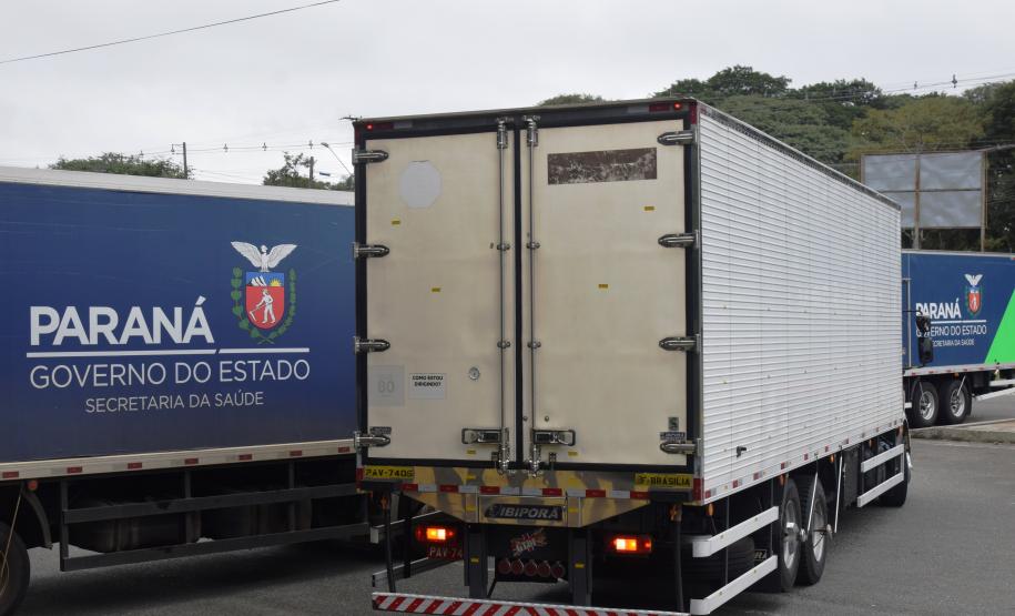 Paraná recebe novas doses da Coronavac e inicia logística para distribuir 367 mil vacinas