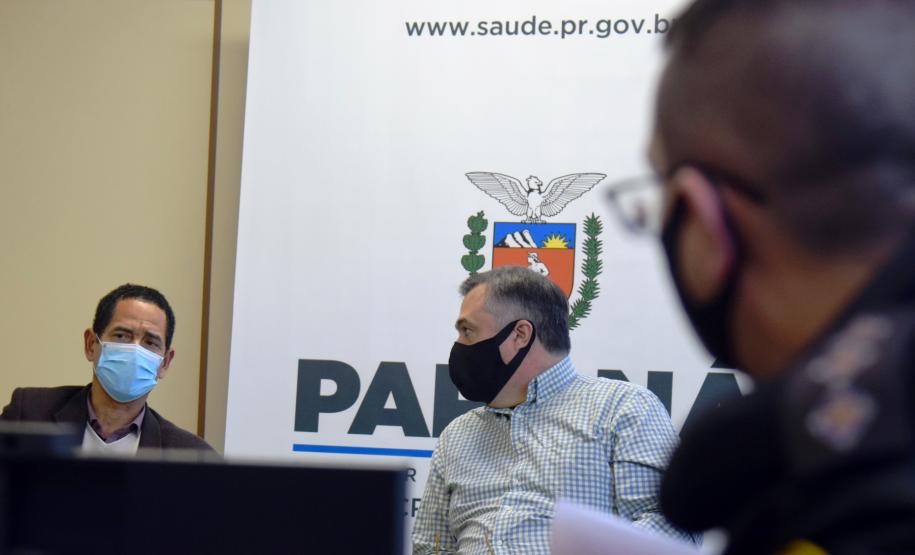 Saúde e Segurança discutem vacinação e ações conjuntas no combate à Covid-19