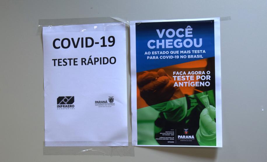 Paraná realiza estratégia de testagem para Covid-19 no aeroporto internacional Afonso Pena