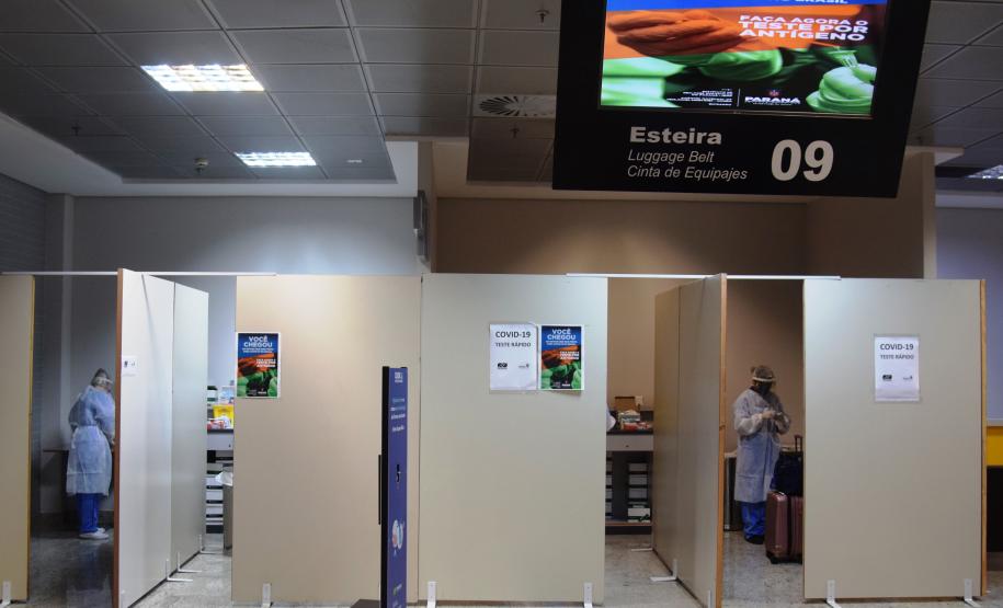 Paraná realiza estratégia de testagem para Covid-19 no aeroporto internacional Afonso Pena