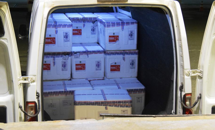 Mais 238 mil vacinas contra a Covid-19 chegam ao Paraná e Estado ultrapassa 6 milhões de doses recebidas