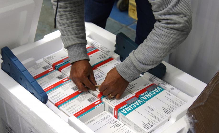Mais 238 mil vacinas contra a Covid-19 chegam ao Paraná e Estado ultrapassa 6 milhões de doses recebidas