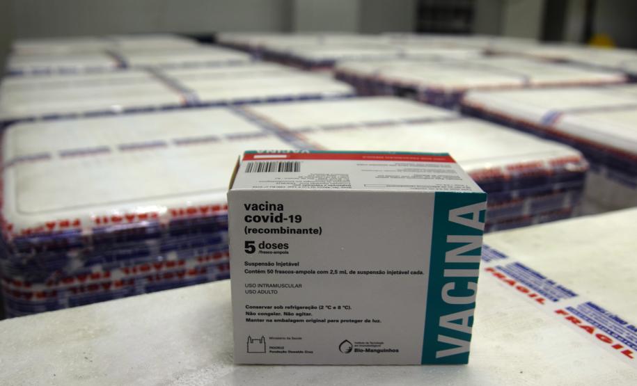 Mais 238 mil vacinas contra a Covid-19 chegam ao Paraná e Estado ultrapassa 6 milhões de doses recebidas