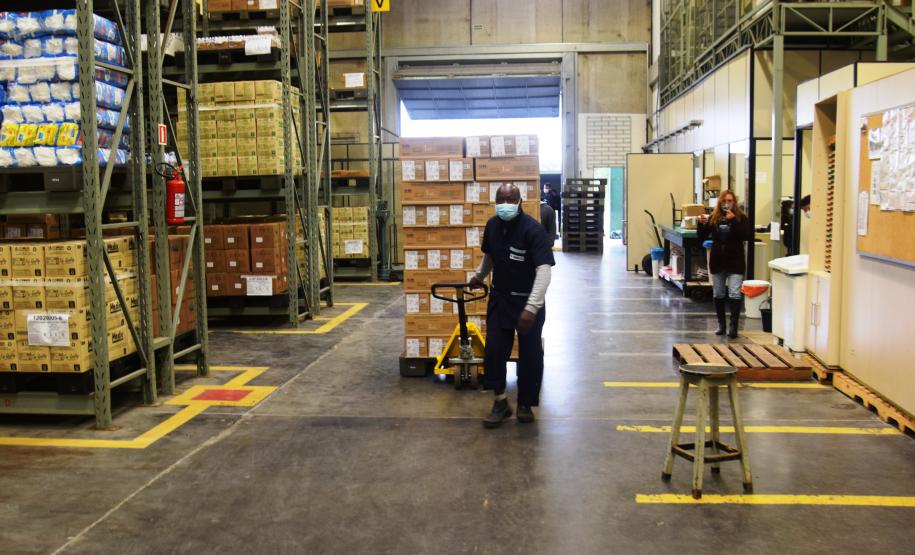 Sesa prepara remessa de mais de 2 milhões de seringas e agulhas para a vacinação da Covid-19