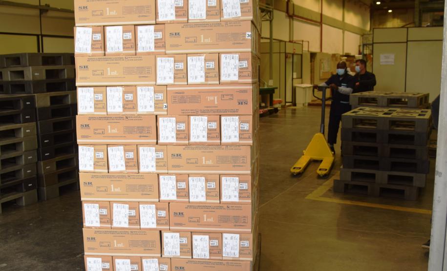 Sesa prepara remessa de mais de 2 milhões de seringas e agulhas para a vacinação da Covid-19