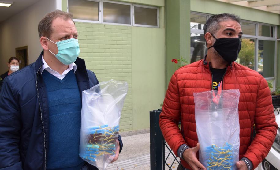 Sesa recebe doação de máscaras face shield da Celepar