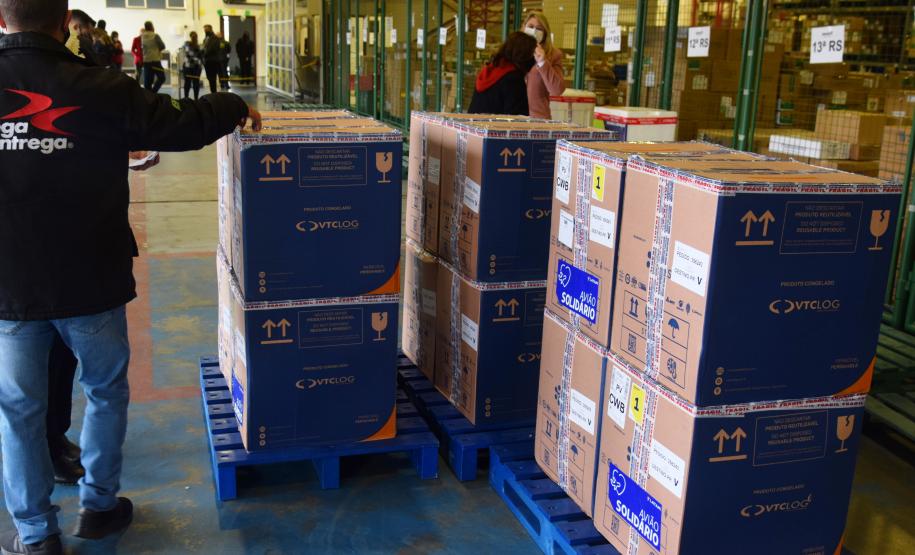 Paraná recebe 234 mil vacinas contra a Covid-19; doses da Pfizer vão para os 399 municípios