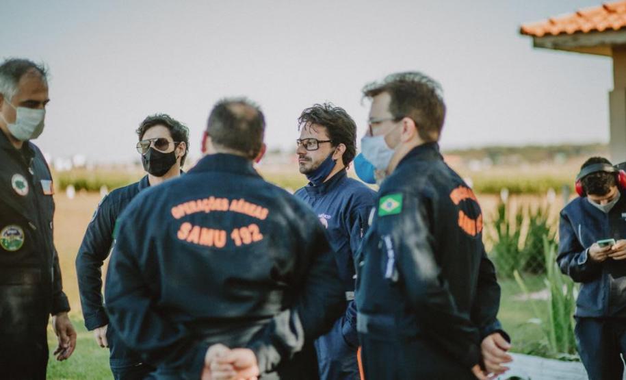 Sesa realiza curso para profissionais que atuam nos helicópteros de resgate do Estado