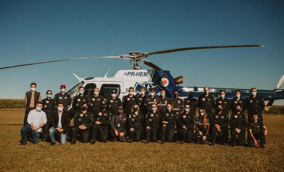 Sesa realiza curso para profissionais que atuam nos helicópteros de resgate do Estado