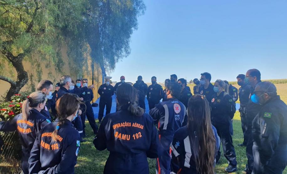 Sesa realiza curso para profissionais que atuam nos helicópteros de resgate do Estado