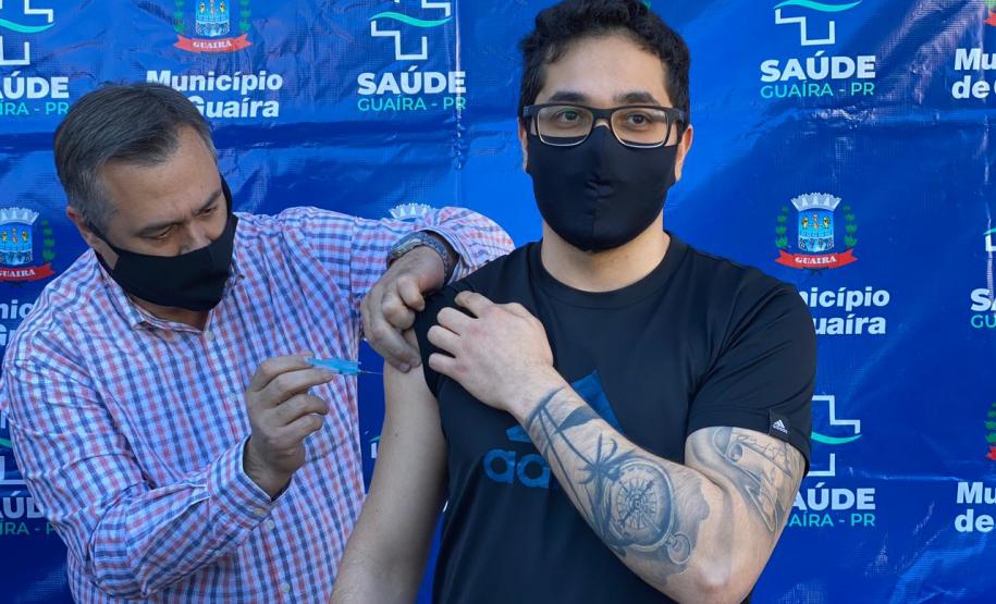 Beto Preto acompanha vacinação de fronteira no município de Guaíra