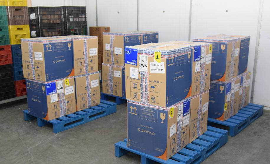 Paraná recebe novas doses e soma 209,1 mil vacinas contra a Covid-19 entregues nesta segunda