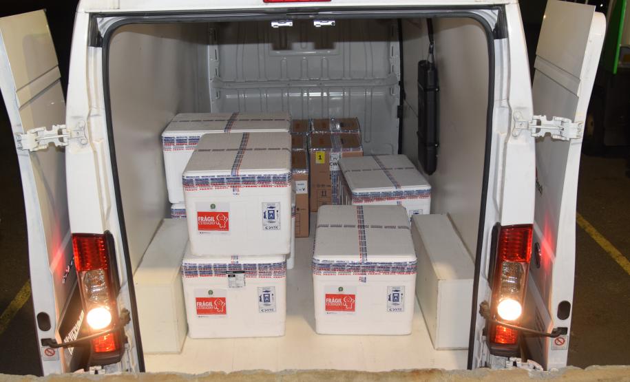 Novo lote com 114 mil vacinas contra a Covid-19 chega ao Paraná