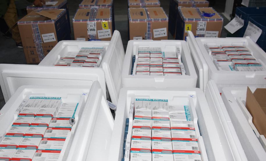 Novo lote com 114 mil vacinas contra a Covid-19 chega ao Paraná