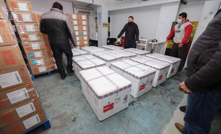 Paraná recebe mais 191,4 mil vacinas contra a Covid-19; distribuição começa no sábado