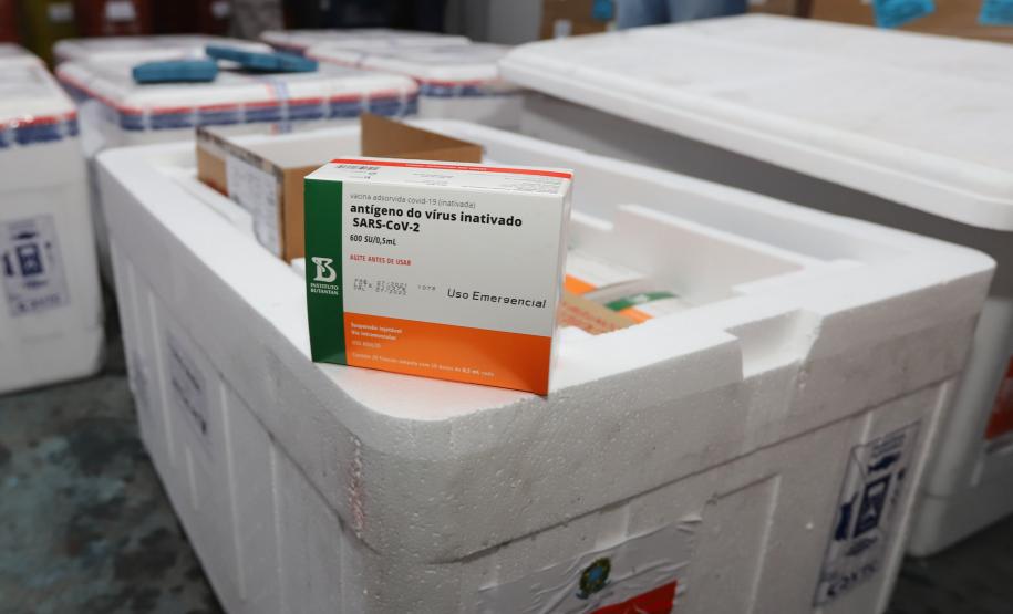 Paraná recebe mais 191,4 mil vacinas contra a Covid-19; distribuição começa no sábado