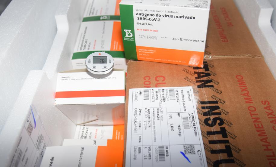 Mais 240,9 mil vacinas contra a Covid-19 chegam ao Paraná