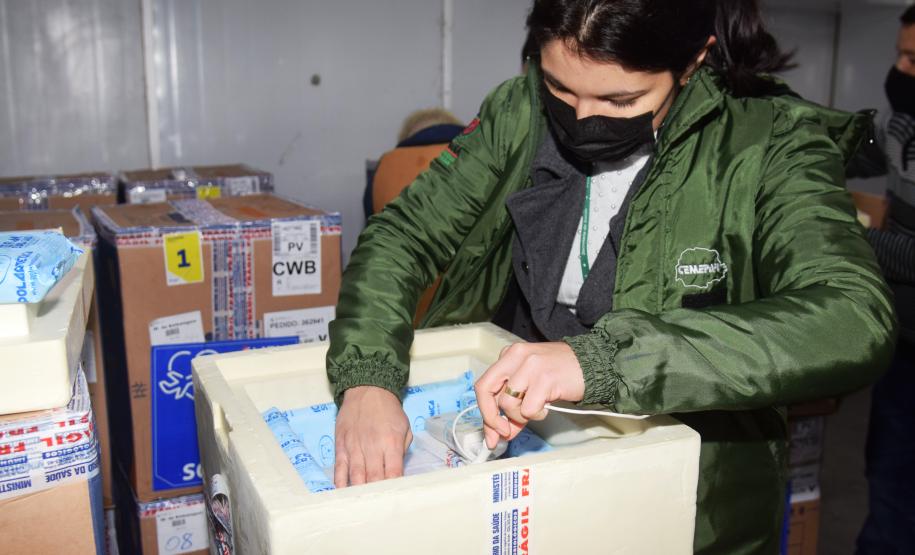 Paraná recebe 127,5 mil vacinas contra a Covid-19