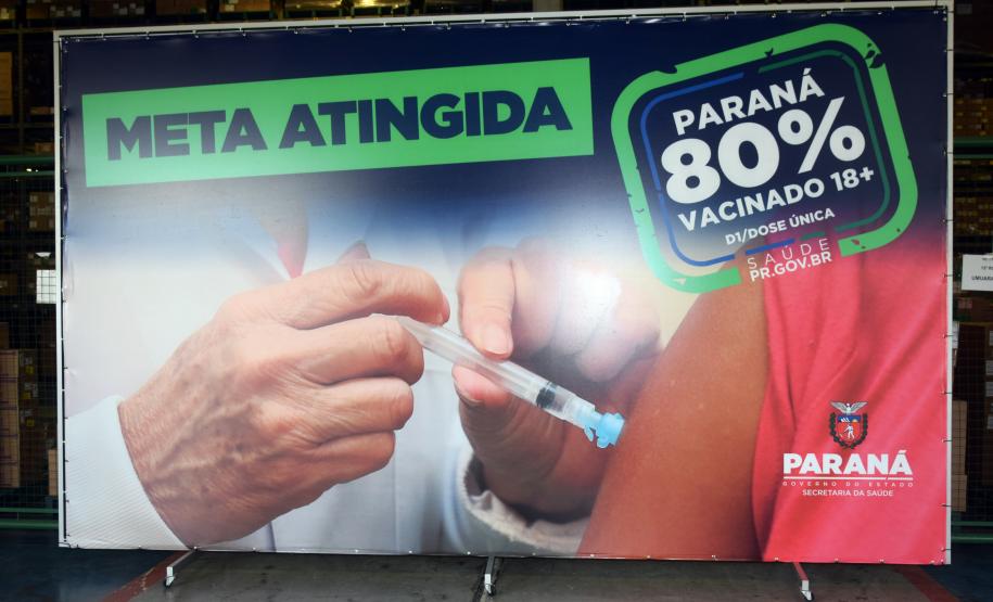 Paraná alcança 80,6% da população adulta vacinada com duas semanas de antecedência