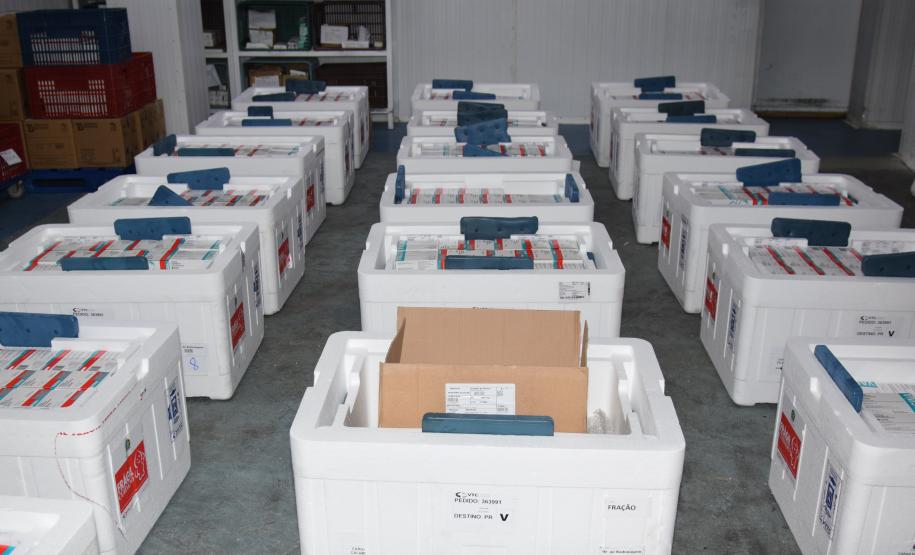 Estado recebe mais 232.250 vacinas contra a Covid-19; lote completa remessa de 435.290 doses
