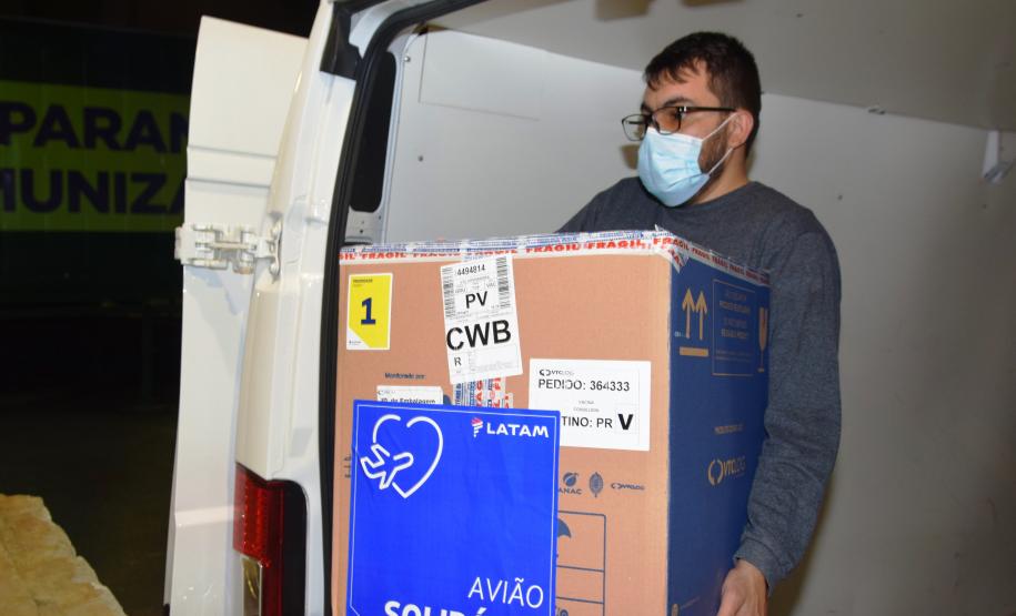 Estado recebe mais 175,5 mil vacinas contra a Covid-19