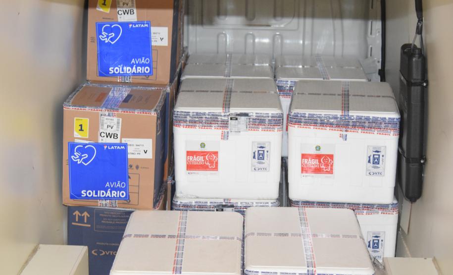 Mais 182 mil vacinas contra a Covid-19 chegam ao Paraná