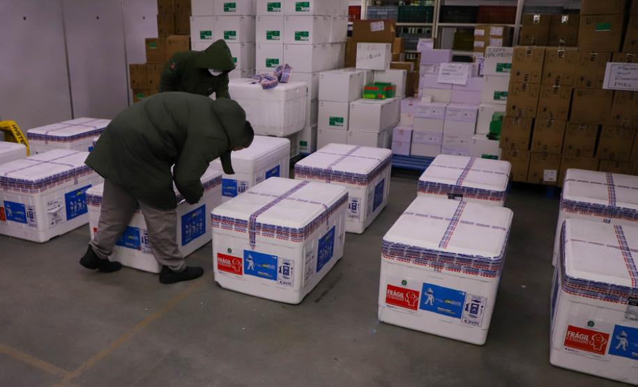 Imunizantes que chegaram nesta quinta ao Paraná serão usados para completar esquema vacinal