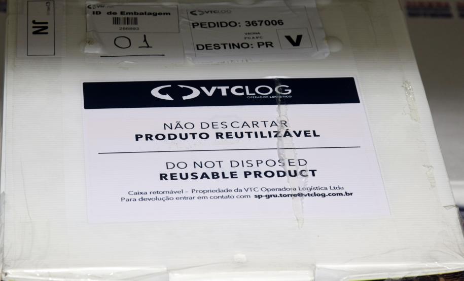 Estado recebe mais vacinas e anuncia início da aplicação da dose de reforço