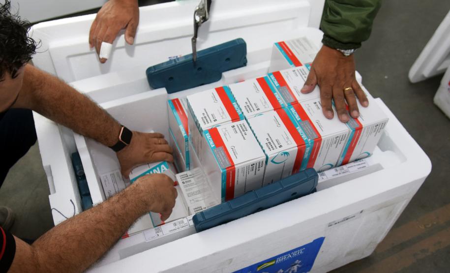 Estado recebe mais vacinas e anuncia início da aplicação da dose de reforço