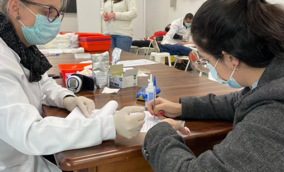 Secretaria de Estado da Saúde mobiliza servidores para doação de sangue