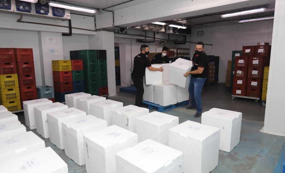 Mais 554,5 mil doses de vacinas contra a Covid chegam ao Paraná nesta sexta