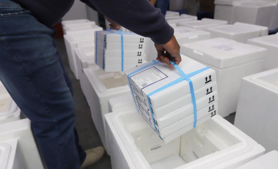 Mais 554,5 mil doses de vacinas contra a Covid chegam ao Paraná nesta sexta