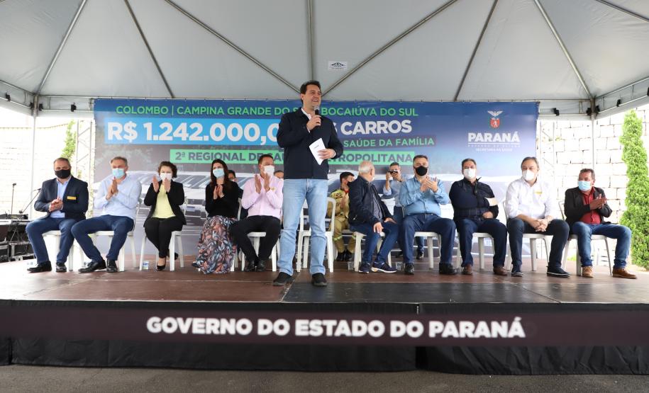 Governador entrega 36 carros da Saúde para Colombo, Bocaiúva do Sul e Campina Grande do Sul