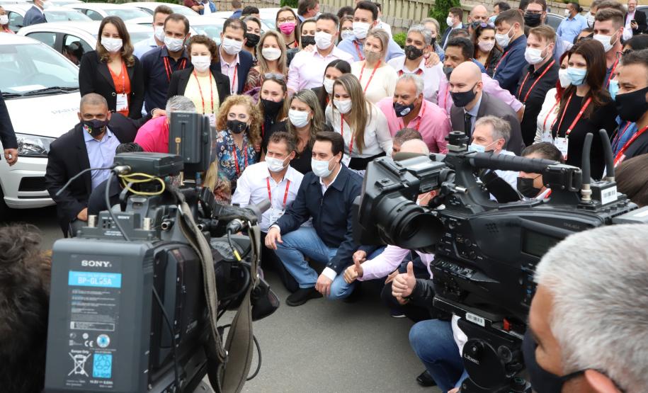 Governador entrega 36 carros da Saúde para Colombo, Bocaiúva do Sul e Campina Grande do Sul