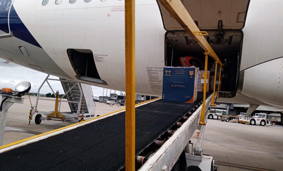 Estado recebe mais de 344 mil vacinas contra a Covid-19 nesta terça