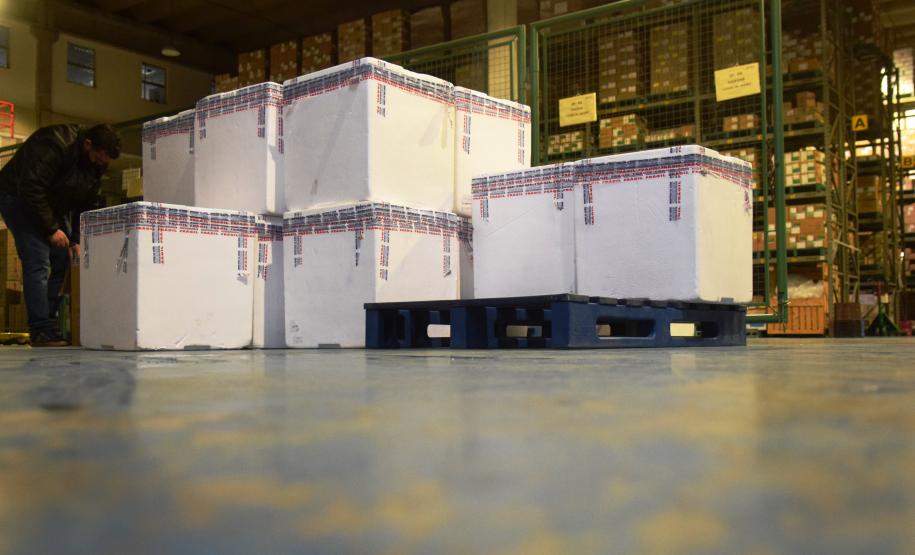 Paraná recebe 124.020 vacinas contra a Covid-19 nesta quinta