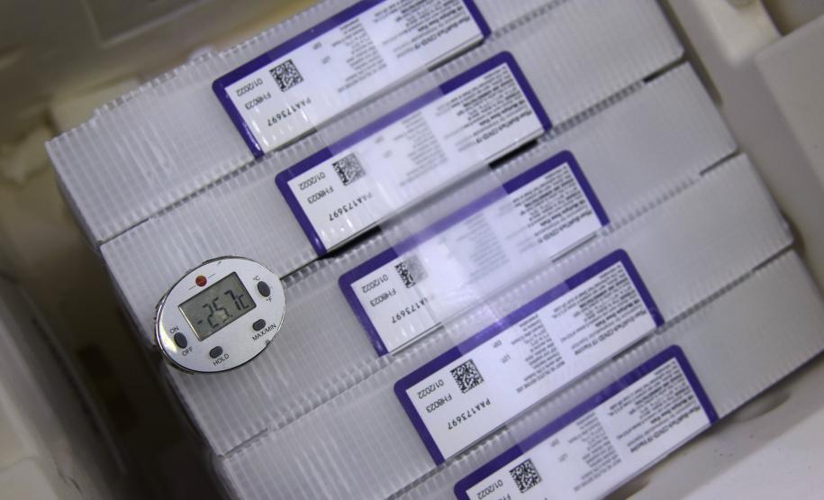 Paraná recebe 124.020 vacinas contra a Covid-19 nesta quinta